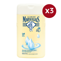 Le Petit Marsellais 'Lait Extra Doux' Duschgel - 250 ml, 3 Stücke