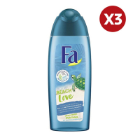 Fa 'Beach Love' Duschgel - 250 ml, 3 Pack