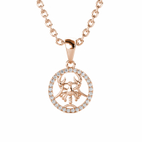 MYC Paris Women's 'Circlet Cancer' Pendant with chain