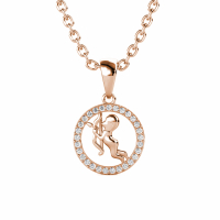 MYC Paris Women's 'Circlet Sagittarius' Pendant with chain