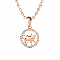 MYC Paris Women's 'Circlet Taurus' Pendant with chain