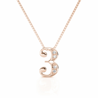 MYC Paris Women's 'Number 3' Pendant with chain