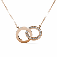 MYC Paris Women's 'Circle Twin' Pendant with chain