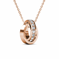 MYC Paris Women's 'Circle Hoop' Pendant with chain