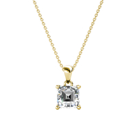 MYC Paris Women's 'Simple Square' Pendant with chain