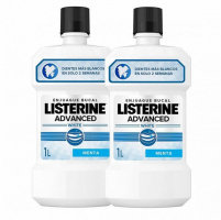 Listerine Bain de bouche 'Advanced White' - 2 Pièces, 1 L