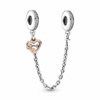 Pandora Women's 'Heart And Infinity' Safety Chain