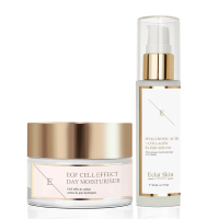 Eclat Skin London Crème de jour, Sérum anti-âge 'EGF Cell Effect + Hyaluronic Acid & Collagen'