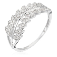 Diamanta Women's 'Feuillage Lumineux' Ring