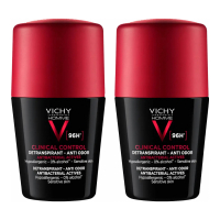 Vichy Déodorant Bille Homme Clinical Control 96H - 50 ml, 2 Pièces