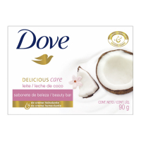 Dove Pain de savon 'Delicious Care Coconut Milk' - 100 g, 4 Pièces