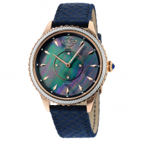 Gevril GV2 Siena Women's Blue Mop Dial Blue Leather Strap Watch