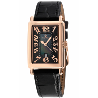 Gevril Women’s Ave of Americas Mini Rose Stainless Steel Case, Black MOP Dial Watch