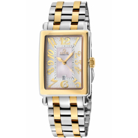 Gevril Women’s Ave of Americas Mini Two toned IPYG Stainless Steel Case, White MOP Dial Watch