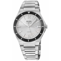 Gevril Men's High Line Automatic Stainless Steel Case, Top ring in Black Sapphire Crystal Watch