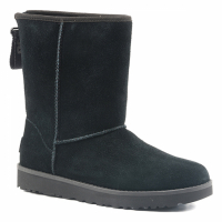 UGG Women's 'Classic Short Logo Zip' Ankle Boots