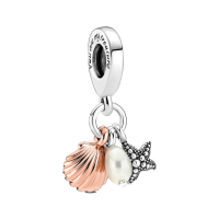 Pandora Charm 'Starfish, Pearl And Shell' pour Femmes