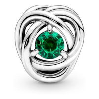 Pandora Charm 'Cerchio Eterno Verde Scuro Maggio' pour Femmes