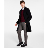 Tommy Hilfiger Men's Addison Wool-Blend Trim Fit Overcoat