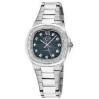 Gevril Women's Potente Diamond Black MOP dial, 316L Stainless Steel Watch