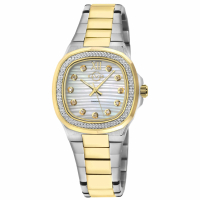 Gevril Women's Potente Diamond White MOP dial, Two Toned 316L Stainless Steel IPYG Watch