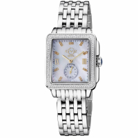 Gevril GV2 Women's Bari Diamond Mother Of Pearl Dial Stainless Steel Bracelet Watch