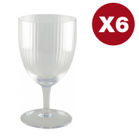 Aulica Wine Glasses 8.8 x 8.8 x 16 cm - Set Of 6