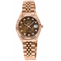 Gevril Women's Naples Brown Dial Rose Gold Watch