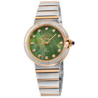 Gevril Women's Sorrento Diamond ,316L Stainless Steel Case, Green MOP Dial, Watch