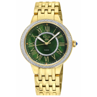 Gevril Women's Astor II Green MOP Dial IPYG Watch