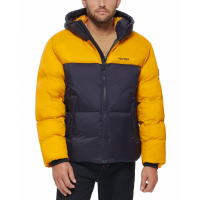 Tommy Hilfiger Men's Colorblock Performance Hooded Puffer Jacket