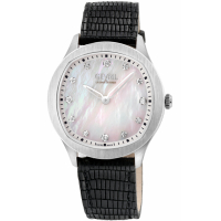 Gevril Women's Morcote Swiss Diamond, 316L SS Case, White MOP, Genuine Italian Leather Strap Watch