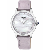 Gevril Women's Airolo Swiss Diamond, White MOP Dial. 316L Stainless Streel Case Watch