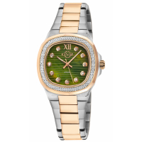 Gevril Women's Potente Diamond Green MOP dial, 316L Stainless Steel Two toned IPRG Watch