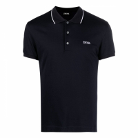 Zegna Men's 'Embroidered Logo' Polo Shirt