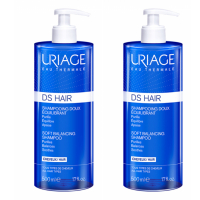 Uriage DS HAIR Shampooing Doux Equilibrant - 500 ml, 2 Pièces