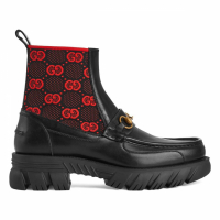 Gucci Men's 'GG Horsebit' Ankle Boots