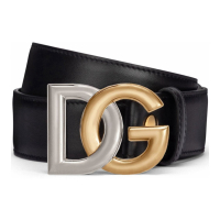 Dolce & Gabbana Men's 'Logo Buckle' Belt