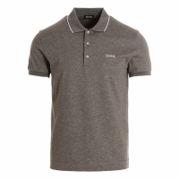 Zegna Men's 'Embroidered Logo' Polo Shirt