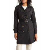 Michael Kors Women's 'Belted Removable Hood' Trench Coat