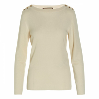 Gucci Women's 'Knitted Buttoned-Shoulder' Sweater