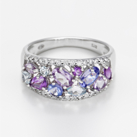 Comptoir du Diamant Women's 'Blueymix' Ring