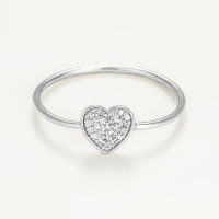 Comptoir du Diamant Women's 'Coeur Terndresse' Ring