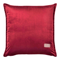 Biancoperla Gemma Velvet Cushion, Red