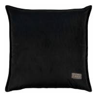Biancoperla Gemma Velvet Cushion, Black