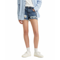 Levi's Women's '501® Mid-Thigh High Rise Straight Fit' Denim Shorts