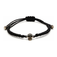 Alexander McQueen 'Skull Charm Drawstring' Armband für Damen