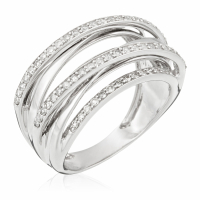 Diamanta Women's 'Entrelacs Voltaire' Ring