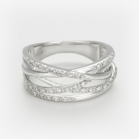 Diamanta Women's 'Entrelacs Eternel' Ring