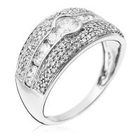Diamanta Women's 'Jonc Lumineux' Ring
